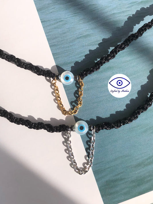 The Ariel Evil Eye Adjustable Necklace