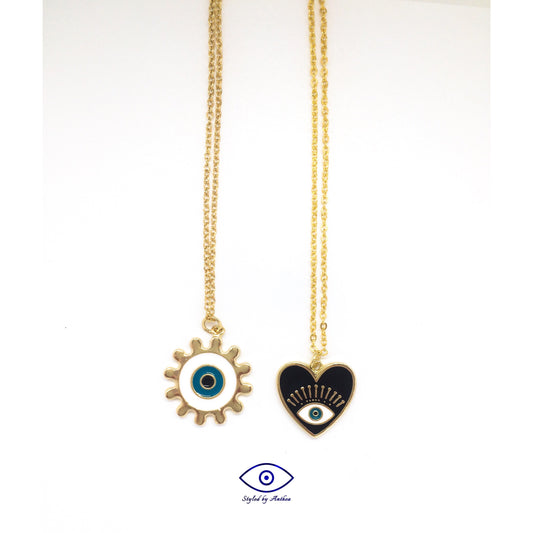 Chain Necklace- Sun or Heart